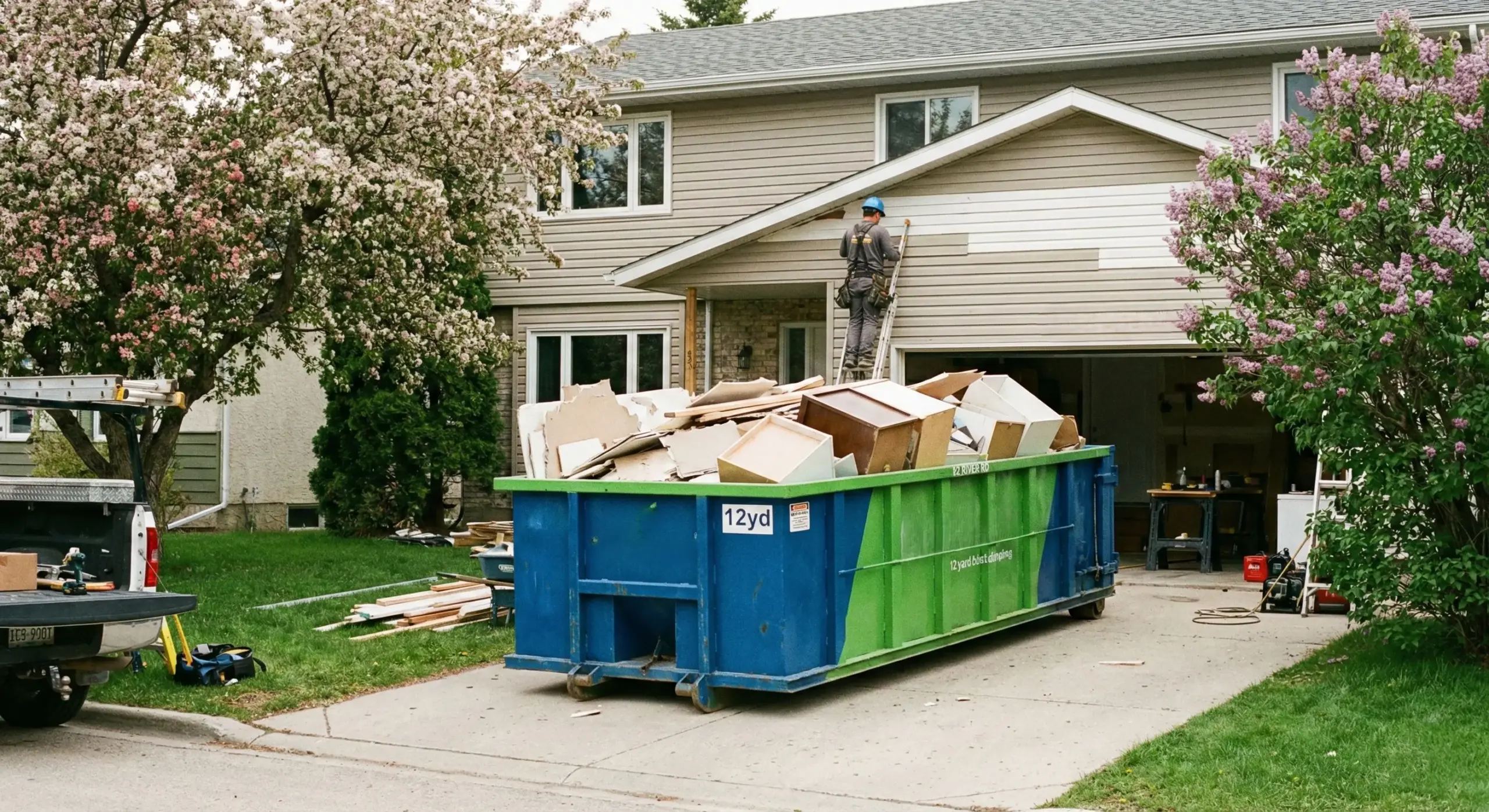 Spring renovation bin rental Winnipeg home improvement project waste removal