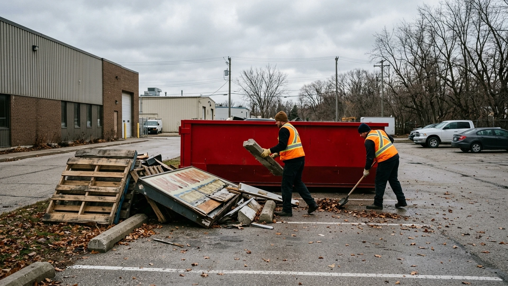 Commercial Lot Cleanup Before Winter Winnipeg